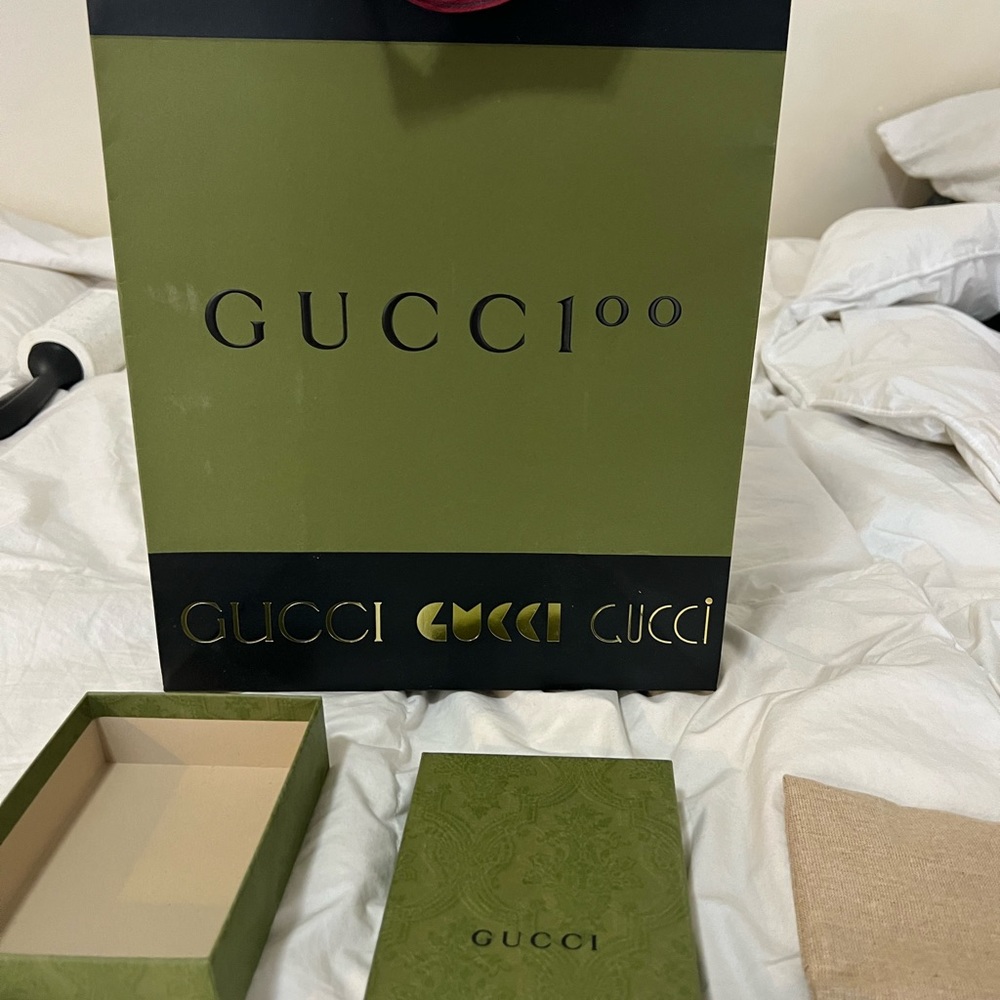 Authentic Gucci Shopping Bag Box Dust Bag and 3x Care Guide